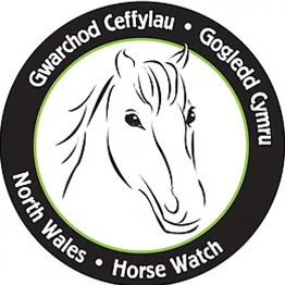 6" Horsewatch logo stickers x 2